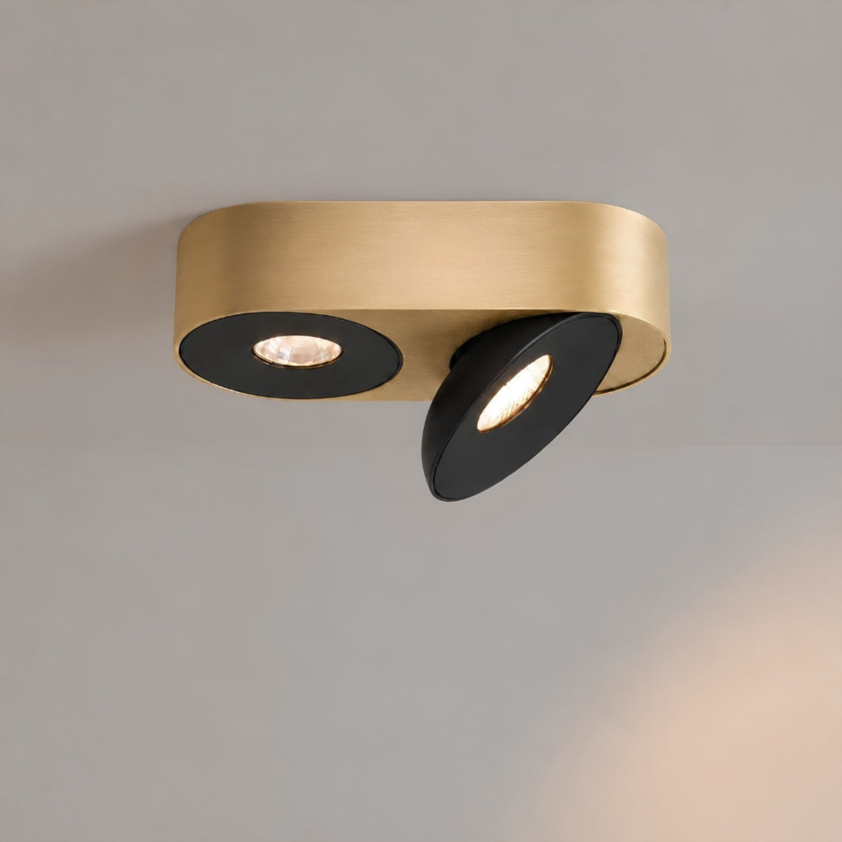 s.luce Santa Duo LED faretto da superficie orientabile e dimmerabile