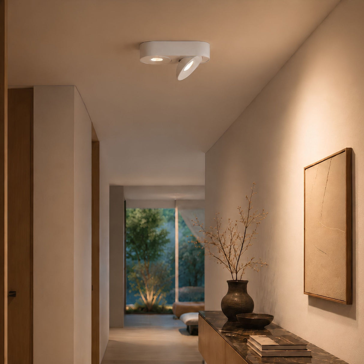 s.luce Santa Duo LED faretto da superficie orientabile e dimmerabile