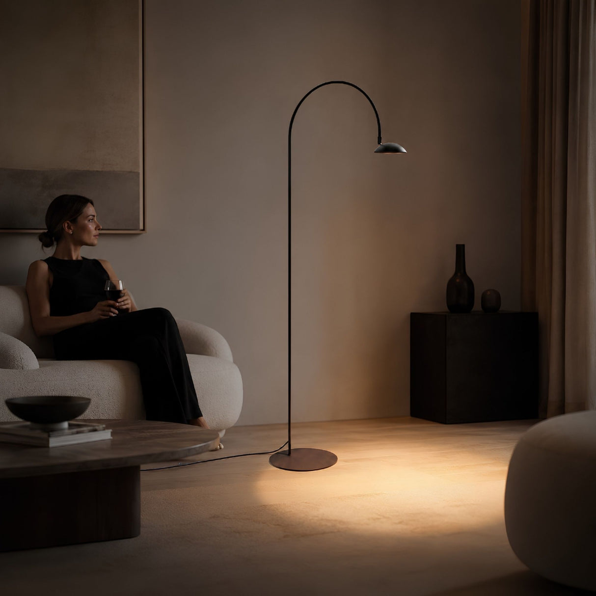 s.luce Lampada da terra Santa Neo 130 cm con dimmer touch