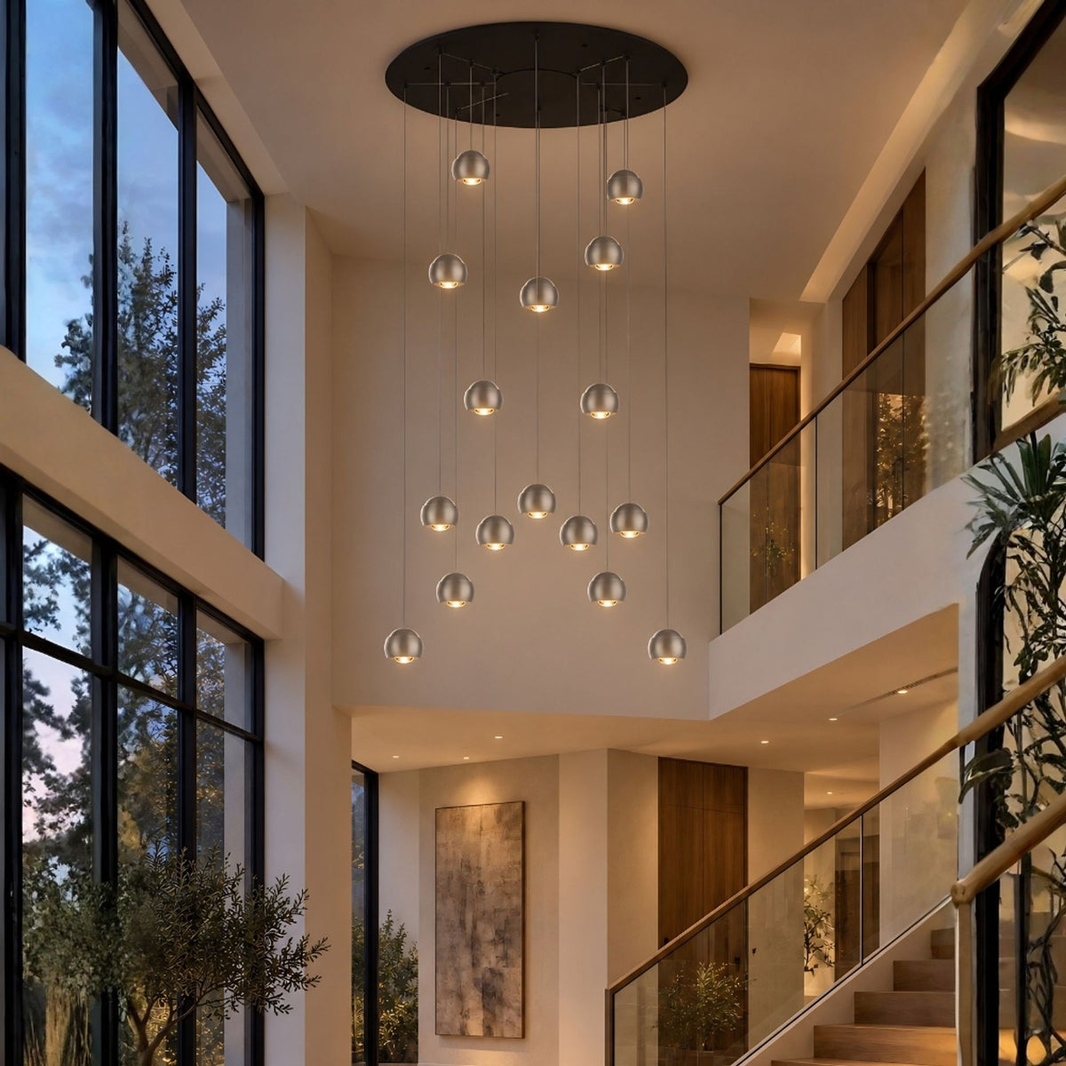 s.luce Beam XL LED gallery light Lampada a sospensione con 16 o 24 luci