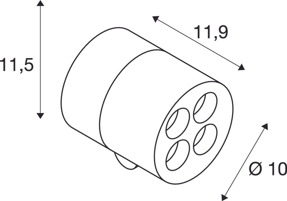 LED-Außenwandleuchte R-Cube dimmbar IP65
