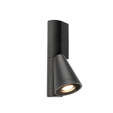 Zewnętrzna lampa ścienna T-Tube 18x10,1 cm Czarny