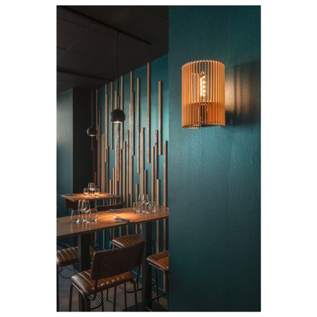 Wandleuchte Wud aus Holz