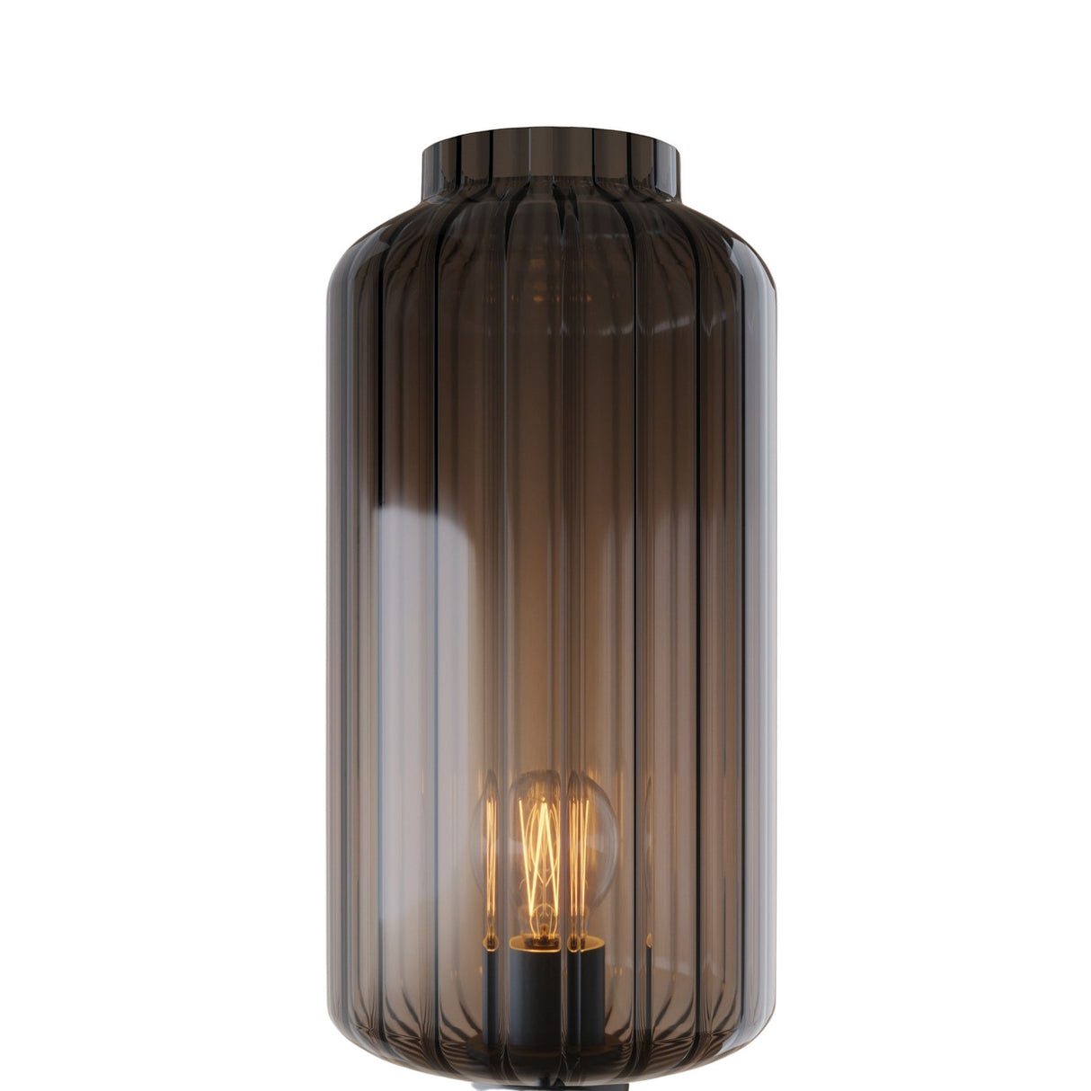 s.luce Velo Stehleuchte Travertin-Stein 180cm Schwarz
