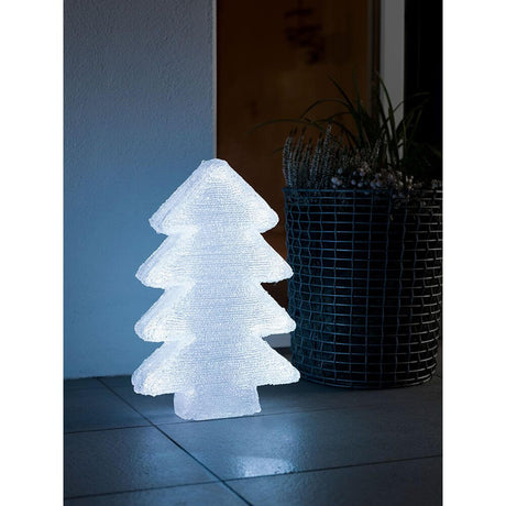 LED Acrylic Christmas tree with 6 color-changing functions, 42 RGB diodes, 12V IP44 in winter decoration.