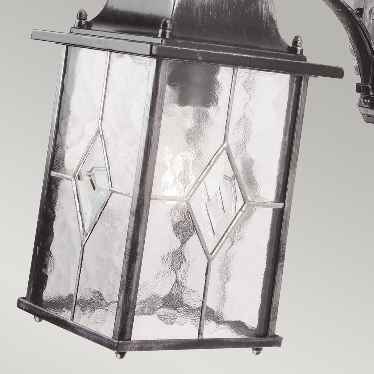 Lanterna de parede exterior Wexford 1 luz Prateada 37 cm (4)