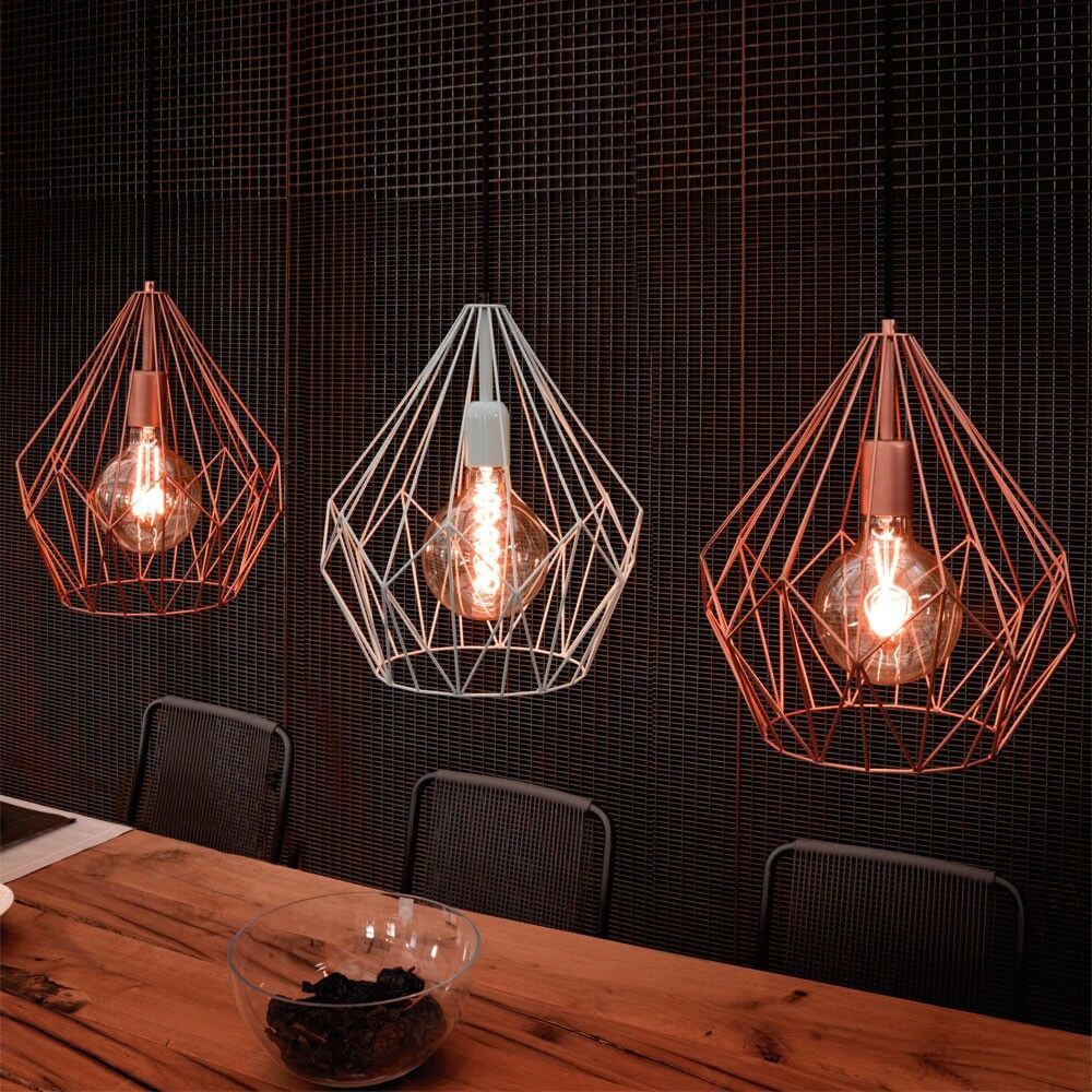 Vintage Hängeleuchten in verschiedenen Farben, ideal für stilvolle Raumbeleuchtung. Ø 31cm, modern und kreativ.