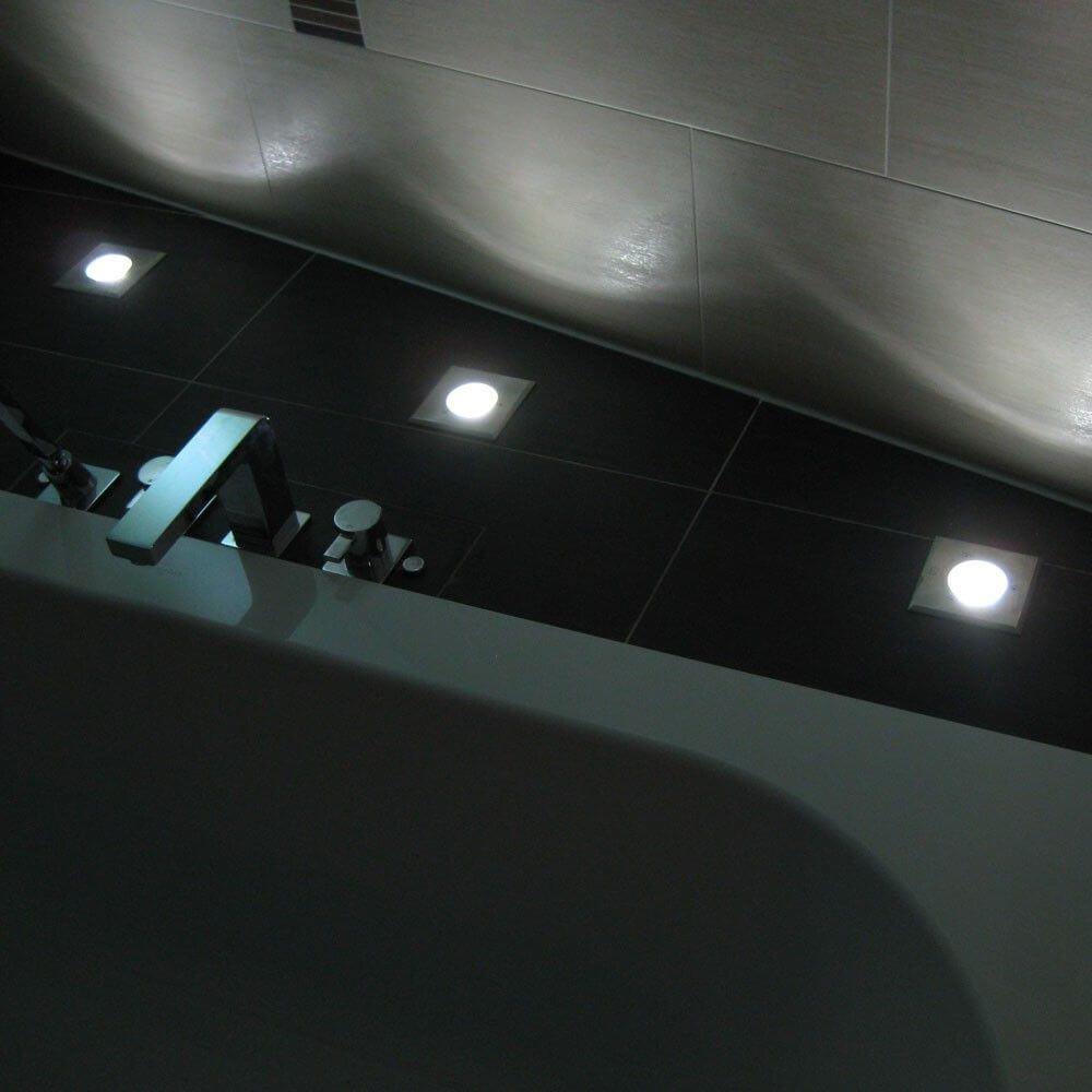 Level Edelstahl Bodeneinbaustrahler eckig IP67