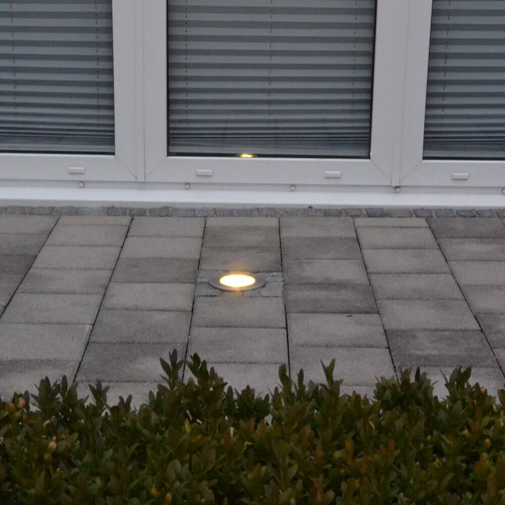 Level Edelstahl Bodeneinbaustrahler eckig IP67