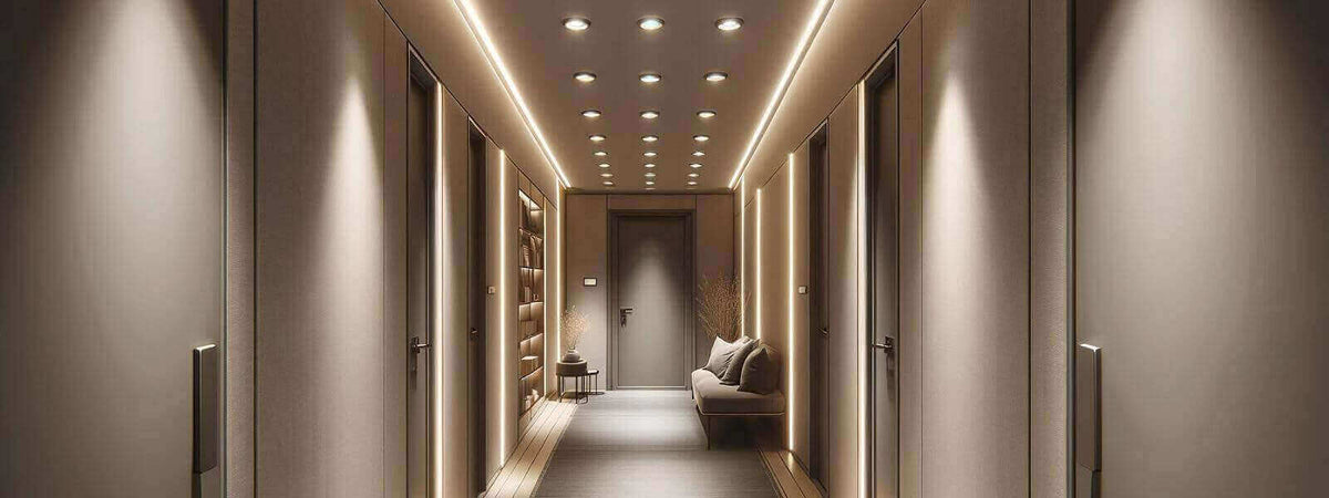 So beleuchtest Du Deinen schmalen Flur effektiv mit stilvollem, indirektem Licht und modernen Designelementen.