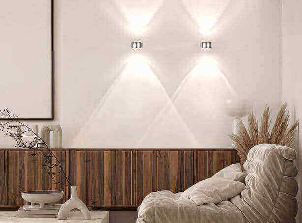 Up and down - Indirekte Wandbeleuchtung, die begeistert mit dekorativem Licht im modernen Wohnraum.