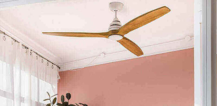 Ventilatoren mit Beleuchtung – eine frische Brise und angenehmes Licht zugleich in einem modernen Raum.