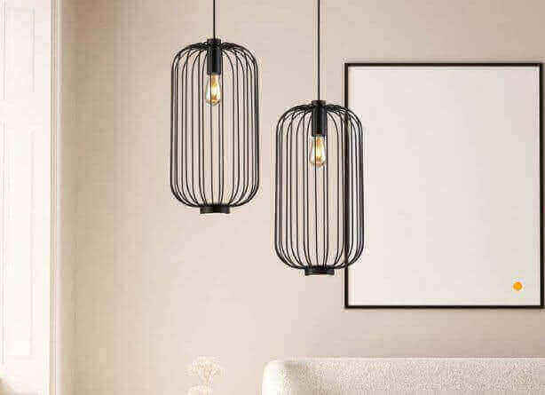 Pendelleuchten Schwarz - die Lösung für jeden Wohnstil, moderne Lampen in einem zeitgenössischen Wohnraum.