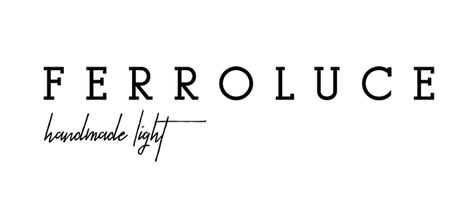 Ferroluce Logo - Handgemachte Lichtobjekte aus Monfalcone für stilvolles Wohnen.