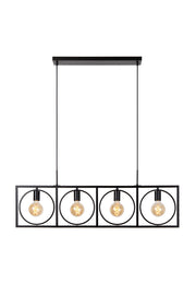 Suus 4-light pendant light Black (1)
