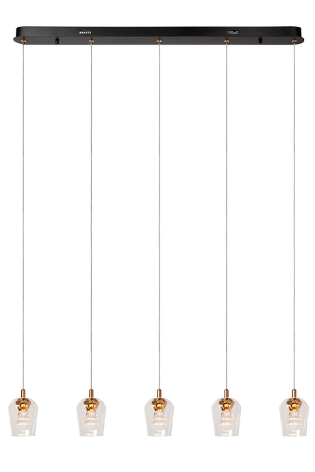 LED-Pendelleuchte Berliane 5-flammig dimmbar 93cm (2)