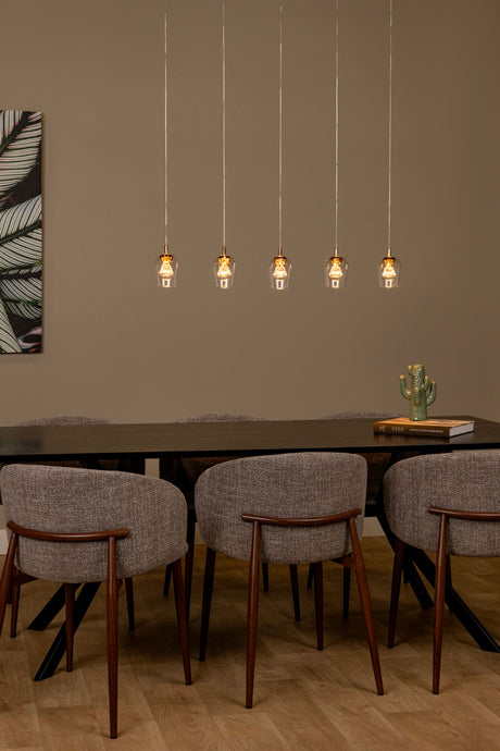 LED-Pendelleuchte Berliane 5-flammig dimmbar 93cm (1)