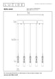 LED-Pendelleuchte Berliane 5-flammig dimmbar 93cm (6)