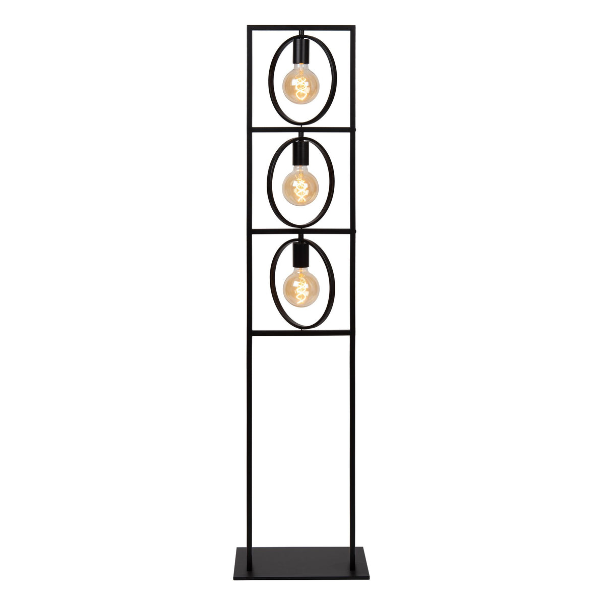 Gulvlampe Suus 3 lyskilder drejelig Retro Sort 145 cm (3)