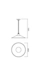Lampada a sospensione Lea Structura a 1 luce 
