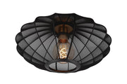 Plafonnier Corina avec abat-jour ovale en tissu Ø 40 cm dimmable (2)