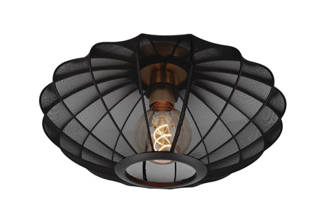 Taklampa Corina med oval lampskärm i tyg Ø 40 cm dimbar (2)
