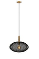 Pendelleuchte Corina mit ovalem Stoffschirm Ø 50cm (2)