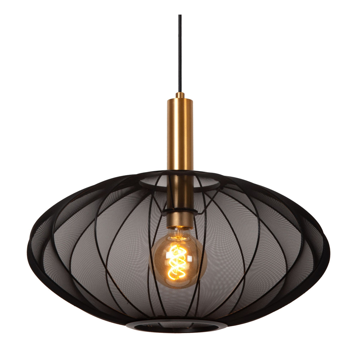 Pendelleuchte Corina mit ovalem Stoffschirm Ø 50cm (4)