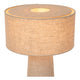 Bordlampe Leeroy 1 lyskilde med linnedskærm i taupe 30 cm (3)