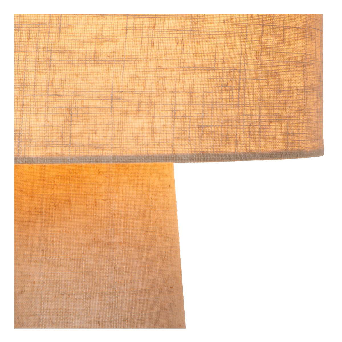 Bordlampe Leeroy 1 lyskilde med linnedskærm i taupe 30 cm (4)