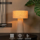 Bordlampe Leeroy 1 lyskilde med linnedskærm i taupe 30 cm (5)
