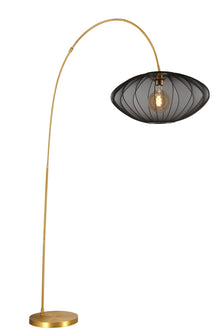Bogenleuchte Corina mit ovalem Stoffschirm 192cm (2)