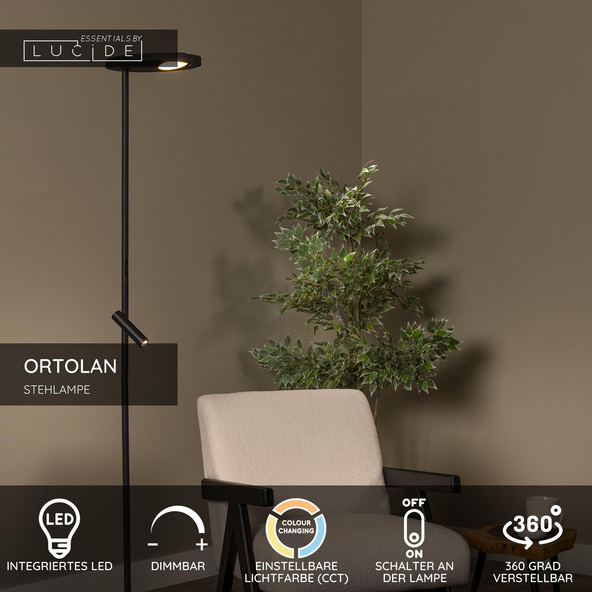 LED-Stehleuchte Ortolan dimmbar mit CCT 177cm (6)