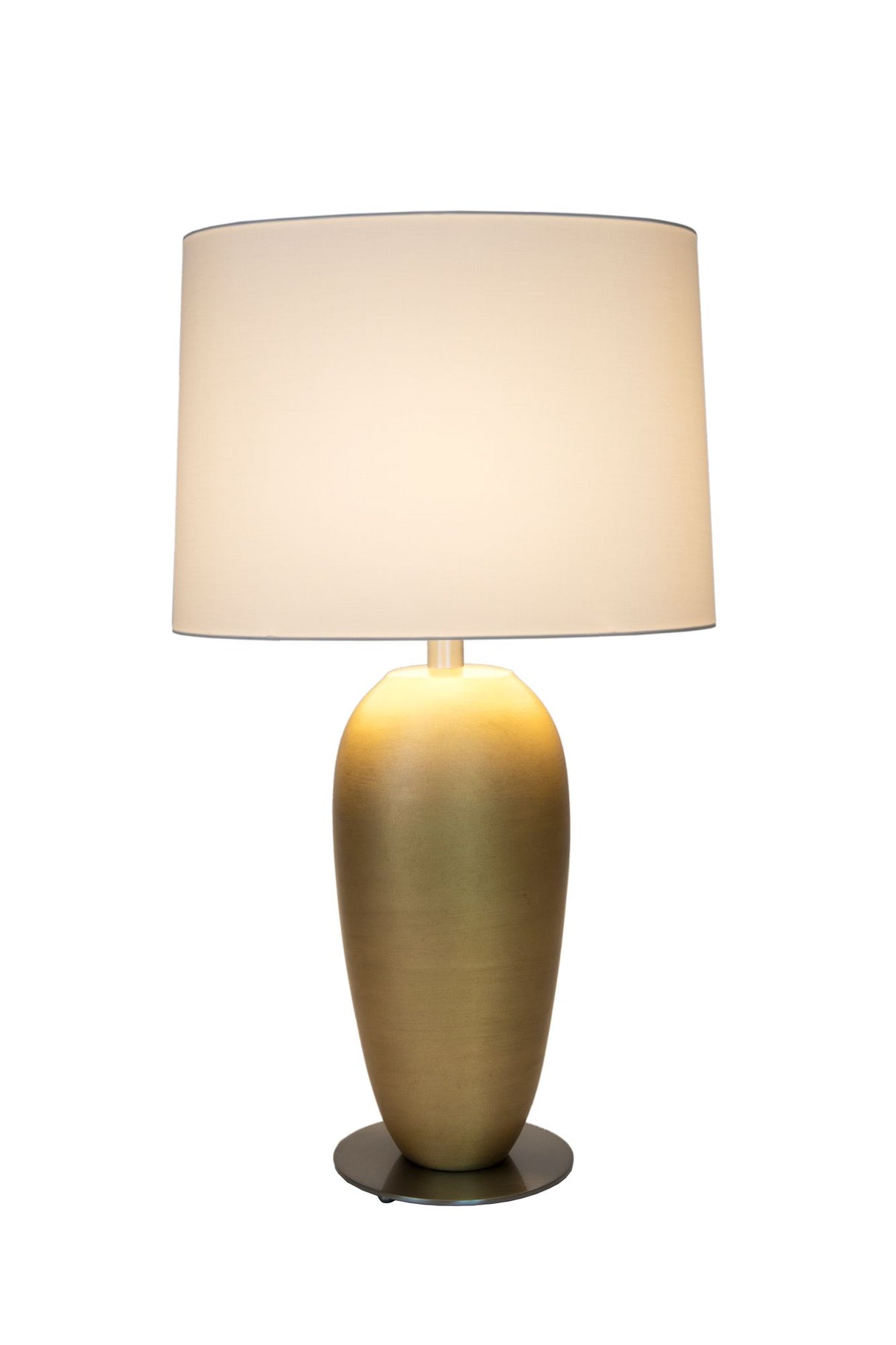 Tischleuchte Omgea Oval Grande Keramik mit Schirm 45x30cm