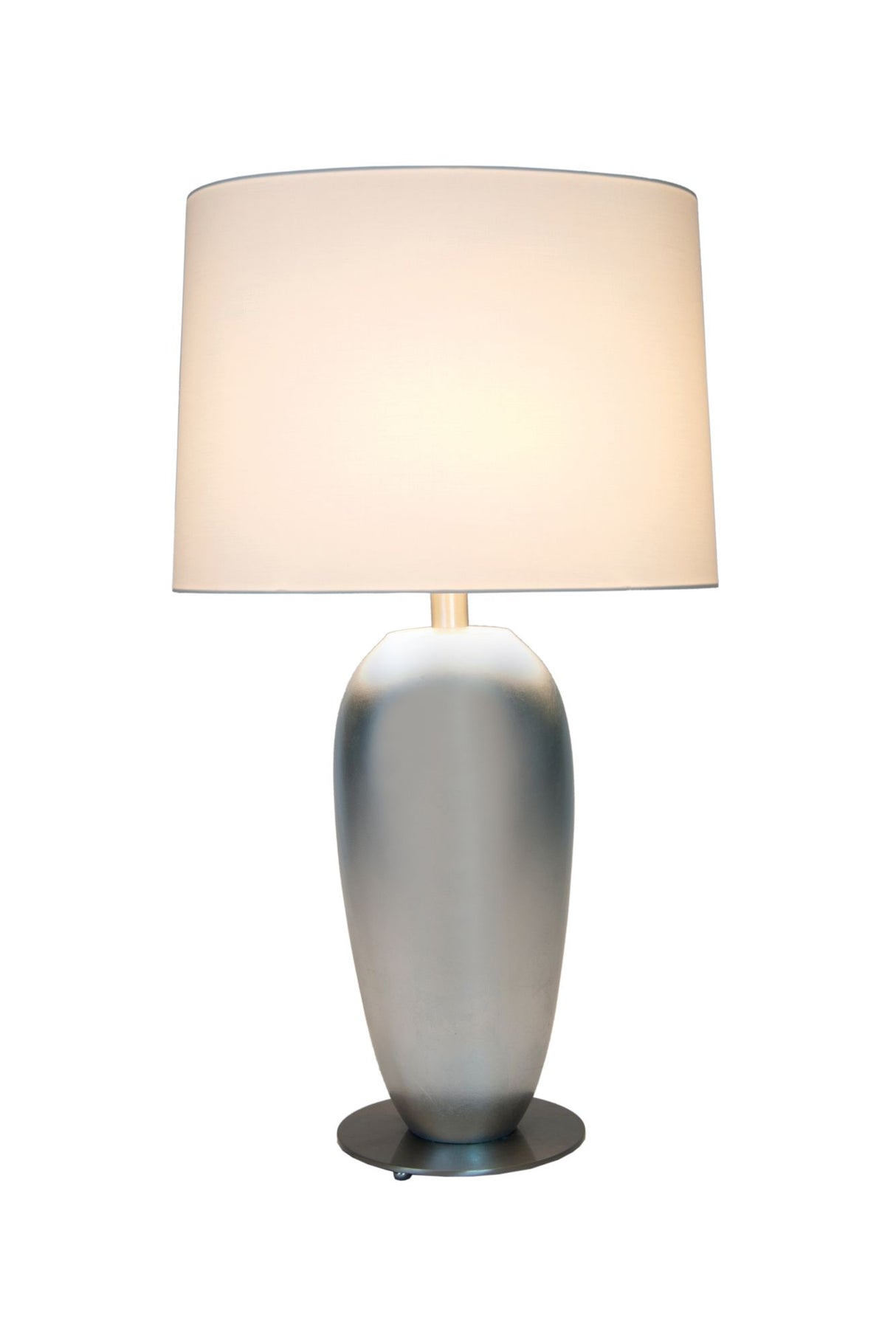 Bordlampe Lambda Oval Grande Keramik med skærm 
