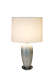 Bordlampe Omega Oval Keramik med skærm 40x25 cm 