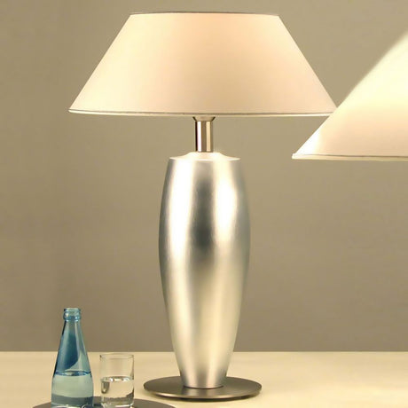 Bordlampe Lambda Sottile Grande Keramik, bladforsølvet Holländer   