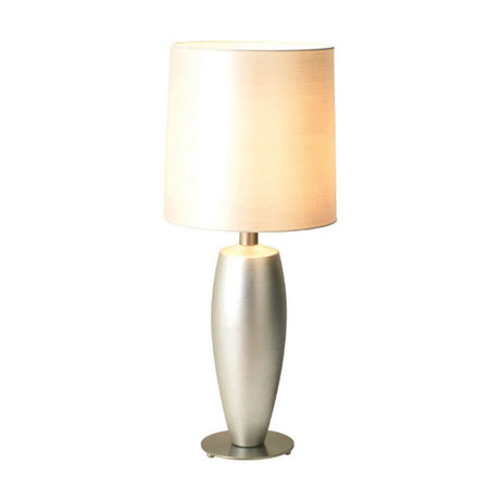 Bordlampe Sigma Sottile keramisk-metal forsølvet-nikkelbelagt med et moderne design og elegant silhuet.
