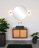 Badezimmer-Wandleuchte Jesse 2-flammig IP44 Glas Schwarz (8)
