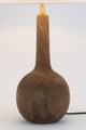 Tischlampe Vezzana Mangoholz Ecru mit Schirm Rund Ø 32cm