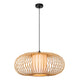Suspension Thuline avec abat-jour en bambou Ø 60cm naturel, noir (2)
