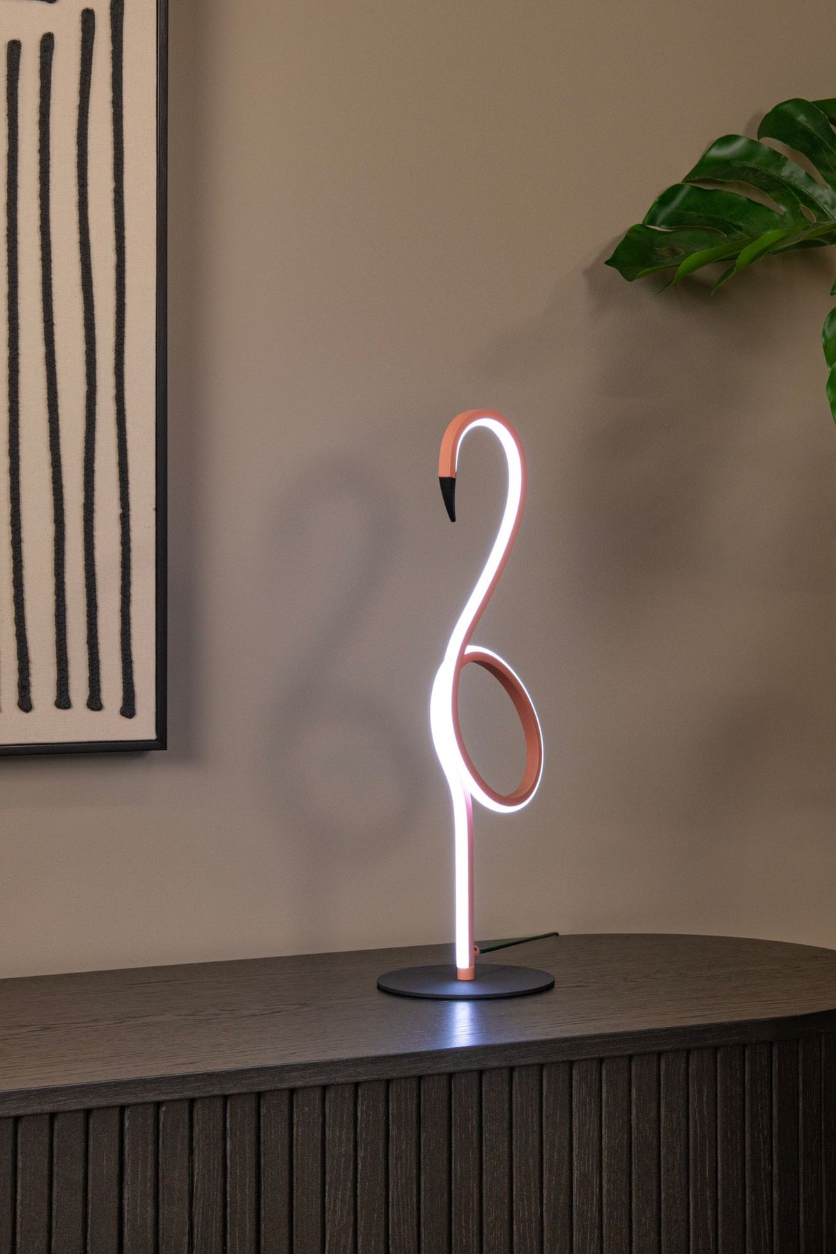 LED-Tischleuchte Flamingo mit RGB-Farbwechsel dimmbar (3)
