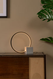 LED-Lampada da tavolo Cirkelis con dimmer touch Nero 32cm (1)