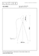 Stehleuchte Alvaro Dreibein Schwarz, Messing 148cm (7)