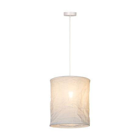 Pendelleuchte Tissaja Landhaus Leinen Weiß 30cm höhenverstellbar (2)