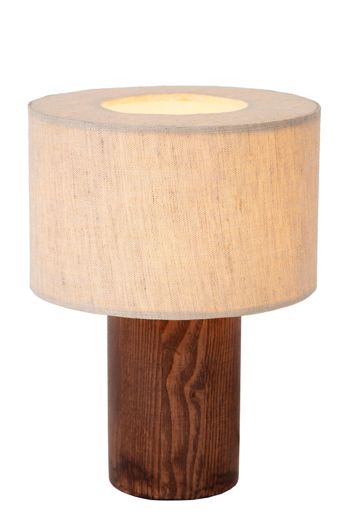 Tischlampe Tachina mit Leinenschirm Länge 15cm (2)
