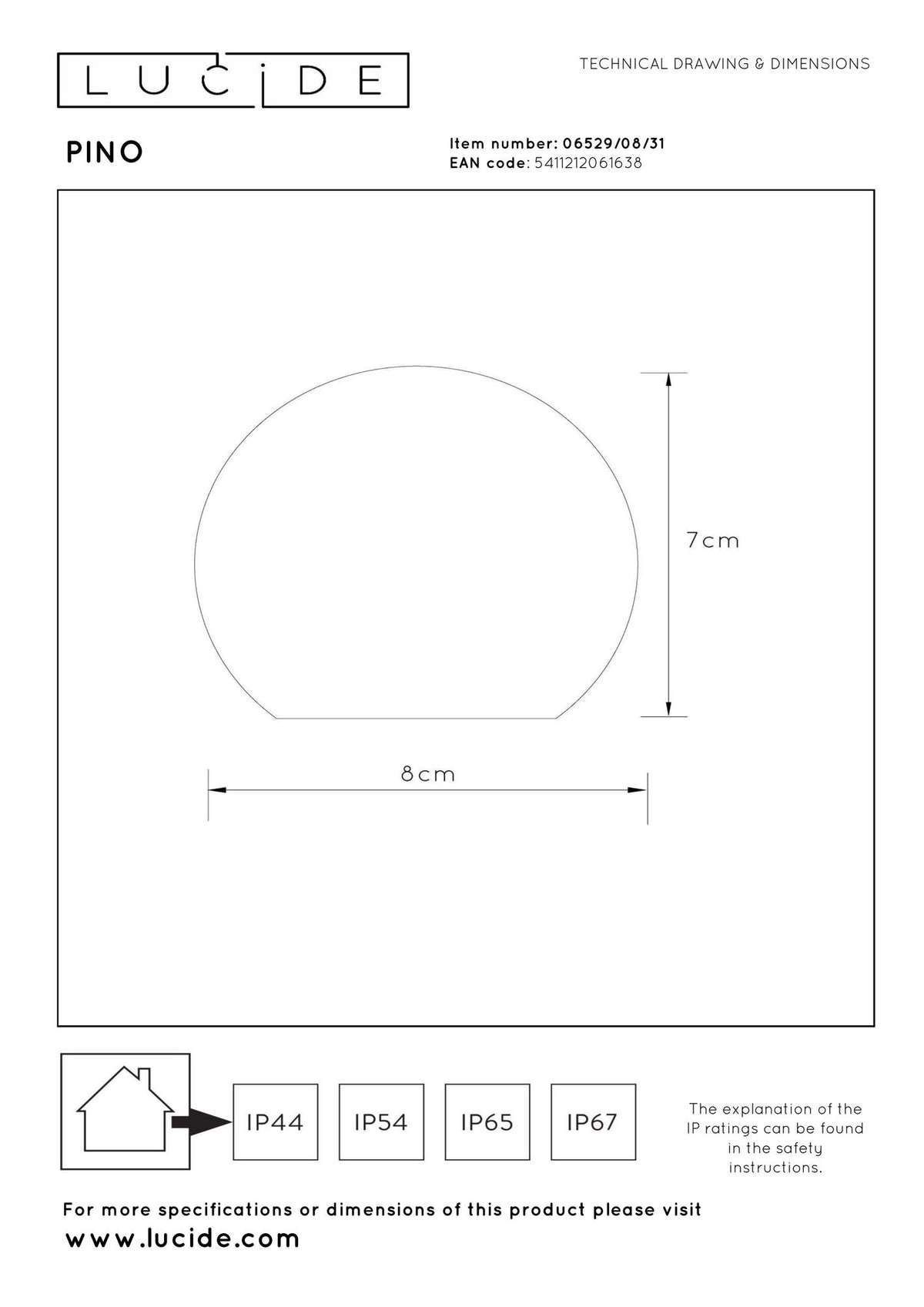 LED-Außen-Tischleuchte Pino mit Akku dimmbar IP65 Weiß 8cm (6)