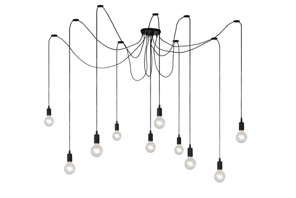 Lampada a sospensione Fix Multiple a 10 luci Nero (1)