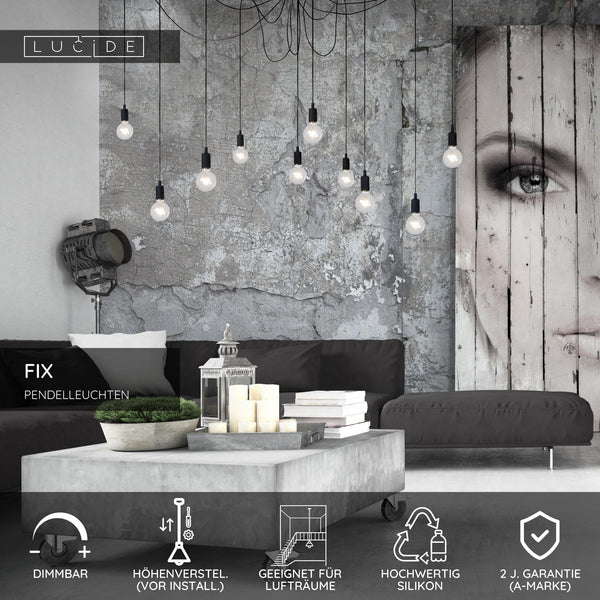 Lampada a sospensione Fix Multiple a 10 luci Nero (4)