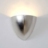 Lampa ścienna matteo piccola ceramiczny liść srebrny